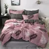 Bedding Sets Denisroom Pink Dot Heart Printing Bed Linens Cute Duvet Cover Set Kid Quilt Sheets GT41#