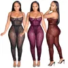 bodysuit jumpsuits för kvinnor sexiga underkläder sexiga kvinnor jumpsuits perspektiv spetsbyxor 2 stycke set designer kläder skärm sexig sömnkläder jumpsuit baddräkt