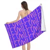 Serviette doodle texton serviettes de plage piscine grand sable sans sable microfibre sans baignoire légère nage