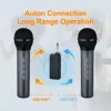 Microphones Heikuding 2.4G Cordless Handheld Karaoke Microphone Universal Wireless Microphone with Rechargeable Battery Singing MIC