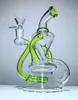 7 "Neon Klein Vortex Återvinning Tobaksrökning Vattenpipe Hookah Bubbler Bong