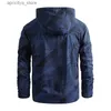 Vestes extérieures Hoodies pour hommes veste de randonnée de randonnée printemps d'été camouflage extérieur étanche manteaux minces grimpant le camping trekking sportbreaker mâle l48