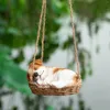 Garden Decorations Lovely Puppy Hanging Ornament Statue Resin Animal Tree Decorative Pendant Cartoon Funny Gifts For Children