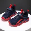 Sneakers Kids Boys Casual Shoes Children Sneakers pour maillage respirant Sports légers Argules plates Design Fashion Cartoon Shoe Child Big Boy