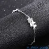 Top Grade Branded Vanclef Bracelet Luxury Designer Bracelets Foot Silver 990 Flower Bracelet Womens Sterling Silver Series Sterling Silver Dainty Charm Bracelet