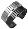 Bracciale a fascia di orologi in acciaio inossidabile solido 16mm 18mm 20mm 22mm 23mm 23mm Black Spazzolati in metallo Nero Spazzola di guardia Relogio Masculino T1722593