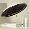 Ombrello automatico della moda UV Bloccante un grande ombrello da sole pieghevole per uomini donne ombrello solare ombrello forte 240329