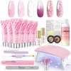 Kits Coscelia Poly Uv Extension Gel Nail Quick Building Gel Uv Led Nail Dryer Lamp Nail Art Tools Fake Nails Supplies Manicure Set