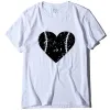 Dresses Pure cotton female love baseball pattern printing Tshirt casual style new Tshirt women's top White