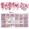 Removers 1 Box Glass Stones Nail Gems Different Colors Big Box Rhinestones 480pcs2000pcs with 1 Dotting Pen,nail Art Set Zb32&35