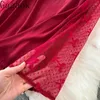 Robes décontractées Gagaok Sexy Suspender robe Femmes Coudure de dos pur sans désir Spicy Girl Misi Lace Patchwork Satin Vestidos