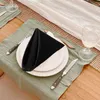 Bord mattor bankettdekoration servetter high end el bröllop polyester placemats tyg satin 12 pack rund matta stor