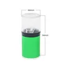 44mm 2 Layer Electric Smoking Herb Grinders Small Plastic USB Cable Charger Crusher Spice Shredder Device Muller Built-in Battery Cell