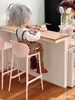 1/6 Doll House Model Furniture Accessoires Mini Model Bar Stoel/Dining Chairset van twee stoelen 240403