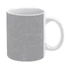 Muggar i grå vit mugg 11 oz keramisk te kopp kaffe vänner födelsedag present stjärna tecken horoskop astronomi minimal minimalist