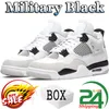 Pine Green 4 4s Basketball Shoes black cat University Blue Craft Olive Military Black Red Thunder Bred Women Sneakers Sports Trainers size 36-47 with box