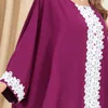 Vêtements ethniques Femmes Habille arabie saoudite Dubaï Abaya Sleeve de chauve-souris décontractée tenue musulmane Robe Elegante Femme Islamic Plus-Size