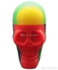 whole 5pcslot 15ml silicone skull container non stick reusable slick wax oil concentrate herb silicone stash jar9375993