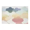 Mattor Cloud Doormat Entré Hall PVC Icke-halkgolv Dörr Hem Absorberande Bedroom Pad Matt Matt Toalett Tillbehör Fot Cuttable Decora T0H2