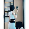 Women's Two Piece Pants Fashion Suit 2024 Spring Sweet And Spicy Wind Net Red Fried Street White Girl Two-Piece Summer