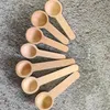 Spoons 5Pcs Mini Wooden Wood Teaspoon Cooking Condiments For Kitchen Seasoning Jar Coffee Tea Sugar