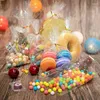 Enveloppe-cadeau 50-100p sacs de cellophane transparent Clear Opp Plastic Candy Lollipops Cooki Cadeaux Bag de packaging Party Faven Baking Supplies