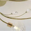 Żyrandole Nordic 6/8-head sufit LED żyrandol życiowy szklany abażur sypialni na poddaszu