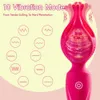 Tentacle Clitoral Vibrator G-Spot vibrerande sexleksak med 10 vibrationslägen, C Spot Stimulator Kvinnor Klitor Massager med tre huvuden, bärbara vuxna leksaker för sex