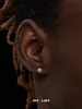 Boucles d'oreilles octogonales pour hommes trésor australien pur argent de haut niveau femmes à la mode petites et populaires boucles d'oreilles américaines américaines