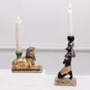 Ljushållare egyptisk figurhållare ljusstake bordsskiva dekor gud gudinna skulptur teealight harts