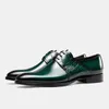 Chaussures habillées lacets de style cuir de style faire le mariage pour hommes haut de gamme