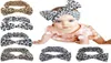 Nieuwe mode baby meisje luipaard print bloemen bowknot hoofdband elastische stretch big boog haar band kinderen haaraccessoires 25pcs6182884