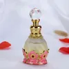 Dubai Metal smyckemodell Parfymflaska Dispenserar tomma flaskor Essential Oil Bottle Glass Bottle 12 Ml Hjärtformad parfym 240326