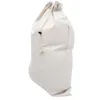 ランドリーバッグポータブル洗濯袋ドームキャンプ衣類ハンパードローストリングオーガナイザーホワイトトラベル