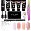 Gel venalisa 30g crystal gel poly nagelgel kit nagelkonst klar färg enalmell lack nagel förlängning gel akryl nagellack uv gel