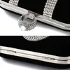 Luxury Women Evening Bags Diamond Clutch Bag Party Diamonds Lady Black Red Chain Axel Handväskor för handväska 240408