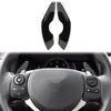 Pour Lexus est NX RC 13-23 Centre de volant Accessoires de contrôle de la paddle en fibre de carbone ABS Rouge / noir /