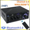 Verstärker Hifi Digitalverstärker AK45 Bluetooth Amplify MP3 -Kanal 2.0 Surround -Soundverstärker Unterstützung 90V240V für Heimauto Max 350W*2
