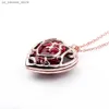 Pendant Necklaces Game Legend Of Necklace Evil Eye Red Heart Pendant Lovers Friendship Gift Jewelry Accessories240408