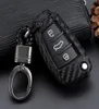 CARE keyfob capa de capa do estojo de capa de capa de saco ajuste para Audi A1 A3 S3 A6 S3 Q3 Q7 3 botões dobra a chave da chave da chaveshell5427840