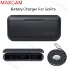 CAMERA MAXCAM BATTERE CAMBIALE CAMBIAMENTO CASATURA PER CASATURA PATTERA SUPPORTO 3 BATTERIE PER GOPRO HERO 9 10 8 7 6 5 CAMERA