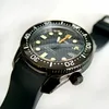Relógios de pulso Thorn Automático de mergulho mecânico SPB185/187J1 Dial de fibra de carbono Black Ring Sapphire Crystal NH35 Impermeável
