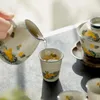 Zestawy herbaciarni Turkish Travel Accessories Zestaw herbaciany Usługa Ketle Ceramiczne Ceremonia Brewing Taza Mate Teapot Yx50ts