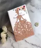 Glitter Laser Cut Crown Princess Invitations Cards For Birthday Quinceanera Rose Girl Wedding Invitations Fashion Hollow out Greet8501384