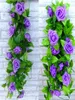 24m Artificial flowers Ivy Vine Fake Silk Roses Home Wedding Decoration Hanging Garland Decor2384963