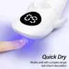 Drogers 2022 nieuwste handheld LED -nagellamp draadloos draagbare oplaadbare uv nagellichtgel vingertip lamp fastdry uithardende nagellak
