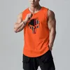 Men's Tank Tops Clothing Summer Workout Muscle Sleeveless T-shirts Trend High Quality Tees Solid Color Oversized Clothes Custom Print