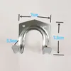 Crows 5 / 10pcs Silver Metal Tool Storage Mur Crochet Double pour suspendre le cintre de tuyaux d'eau Garage Garage Garage