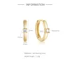 Rings CANNER Test Passed D Color Moissanite Rhodium Gold Plated Real s925 Silver Hoop Earrings Fine Jewelry Girlfriend Gifts Oorbellen