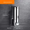 Liquid Soap Dispenser Handwash Washroom Stainless Steel Shower Gel Dual Grids